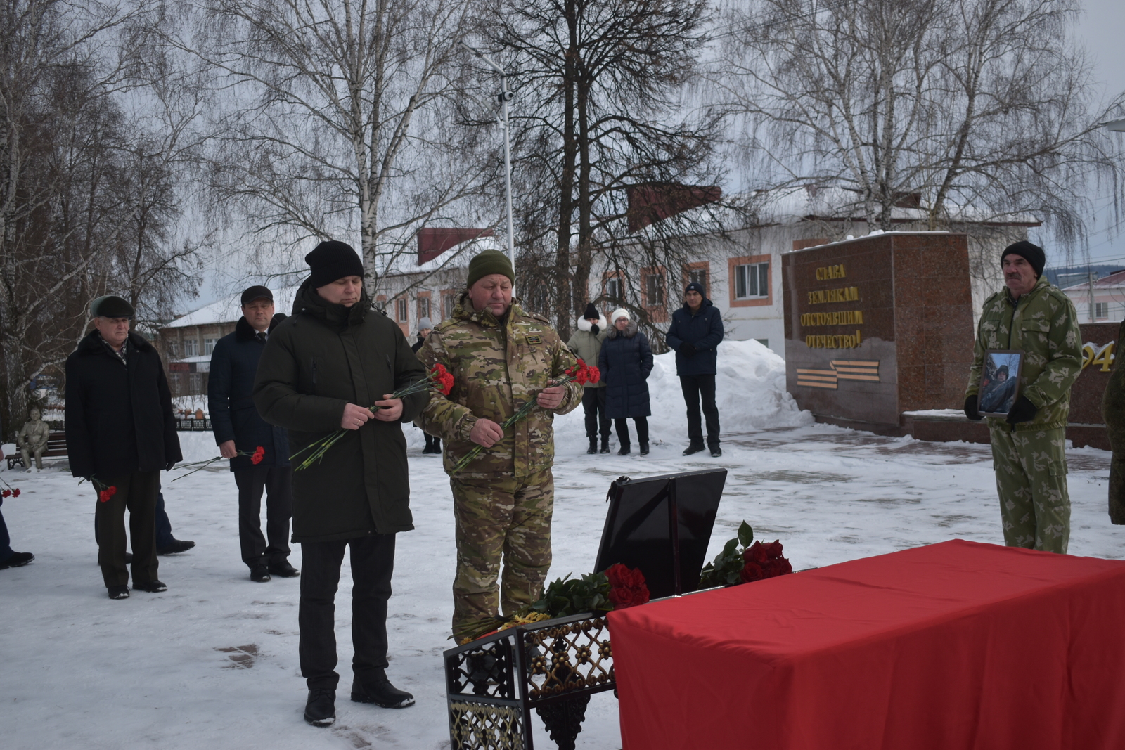 В Дуванском районе состоялось прощание с участниками СВО