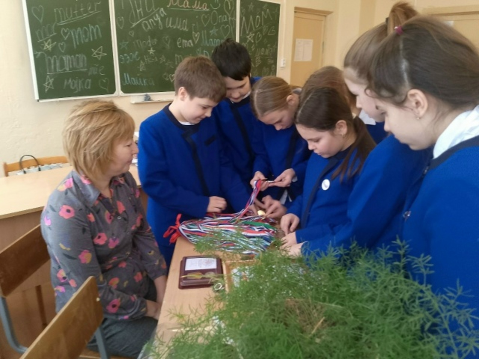 В школе Дуванского района организована встреча с матерью участника СВО