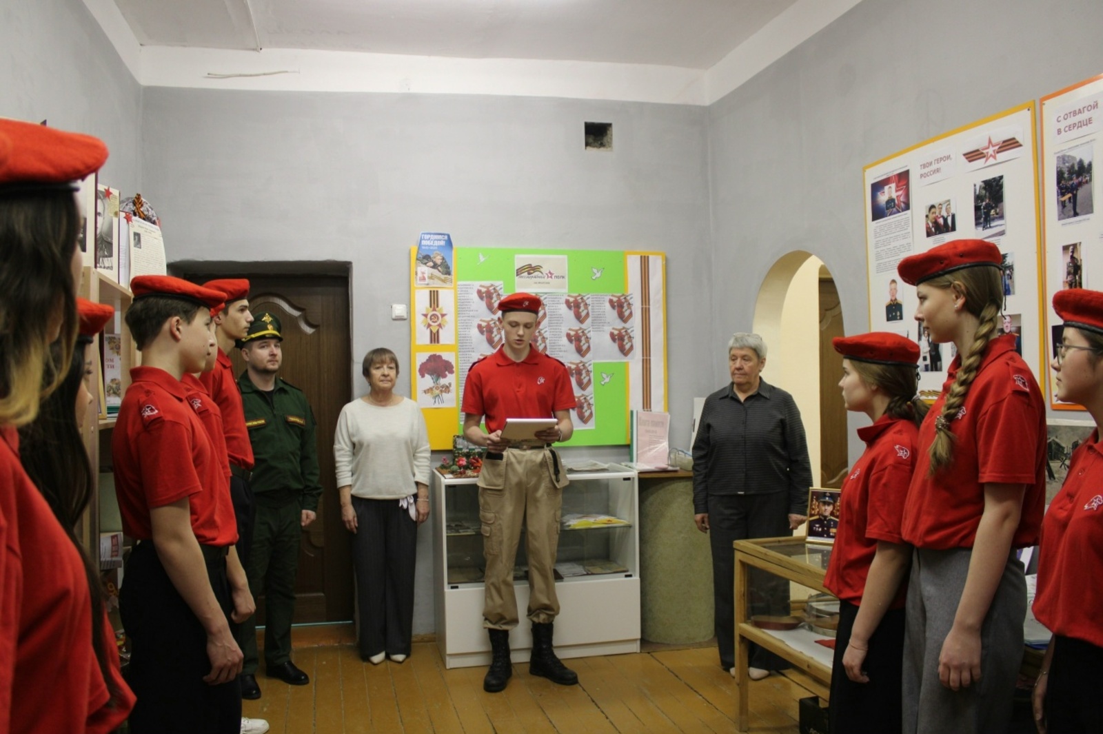 В Дуванском районе проходит торжественный прием в ряды юнармейцев