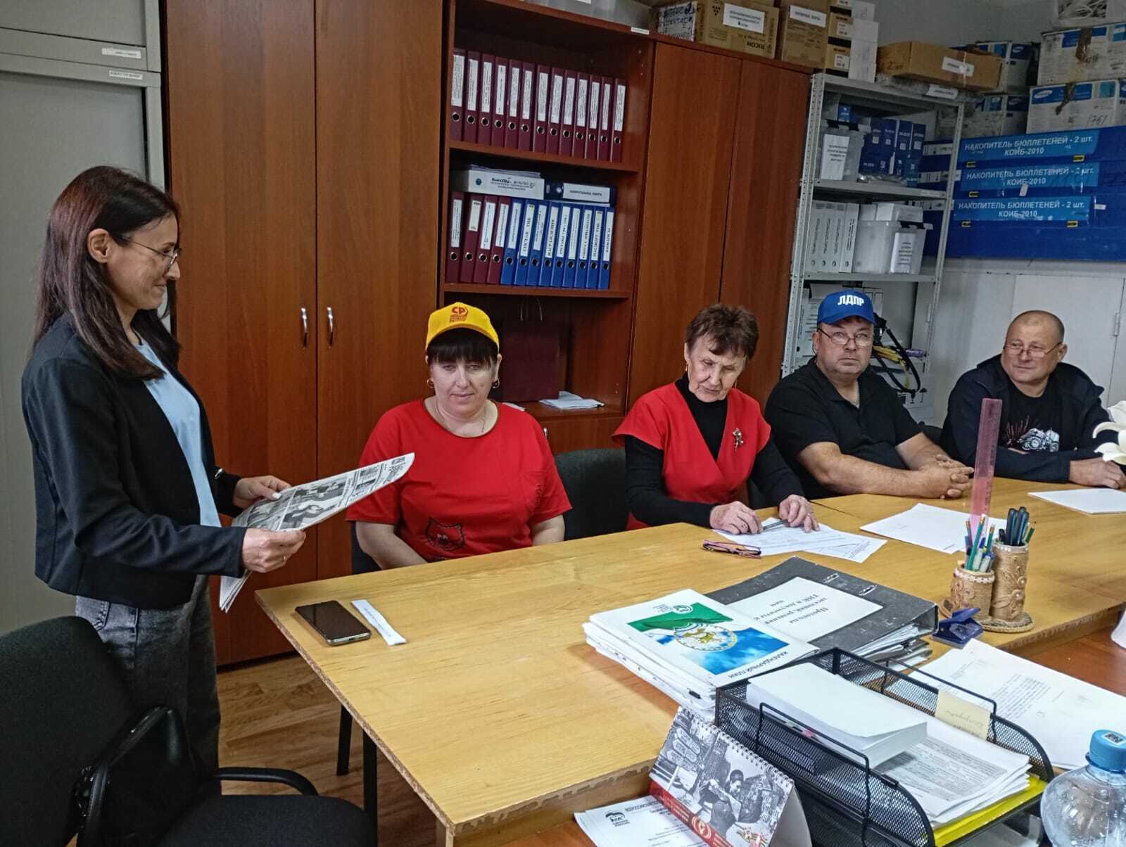 В Дуванском районе состоляась жеребьевка по размещению агитматериалов