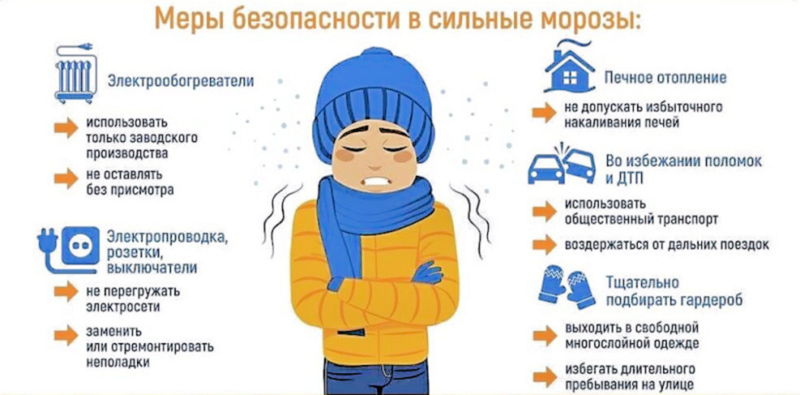 Как защитить себя в сильный мороз?